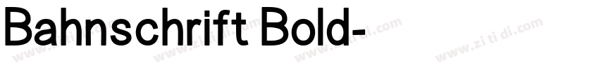 Bahnschrift Bold字体转换